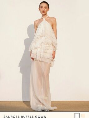 DATT SANDROSE RUFFLE GOWN